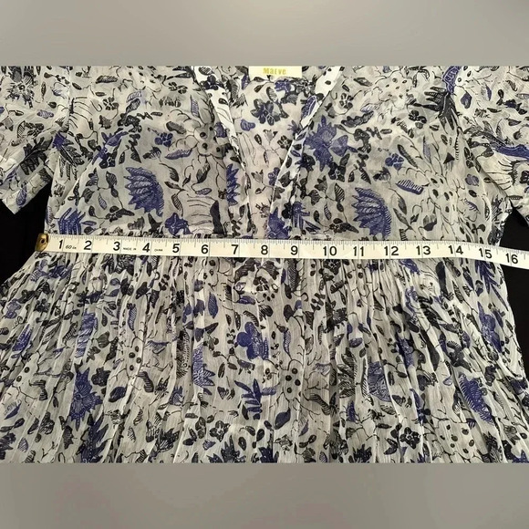 Anthropologie Maeve Canna Sheer Floral Dress - Picture 8 of 10